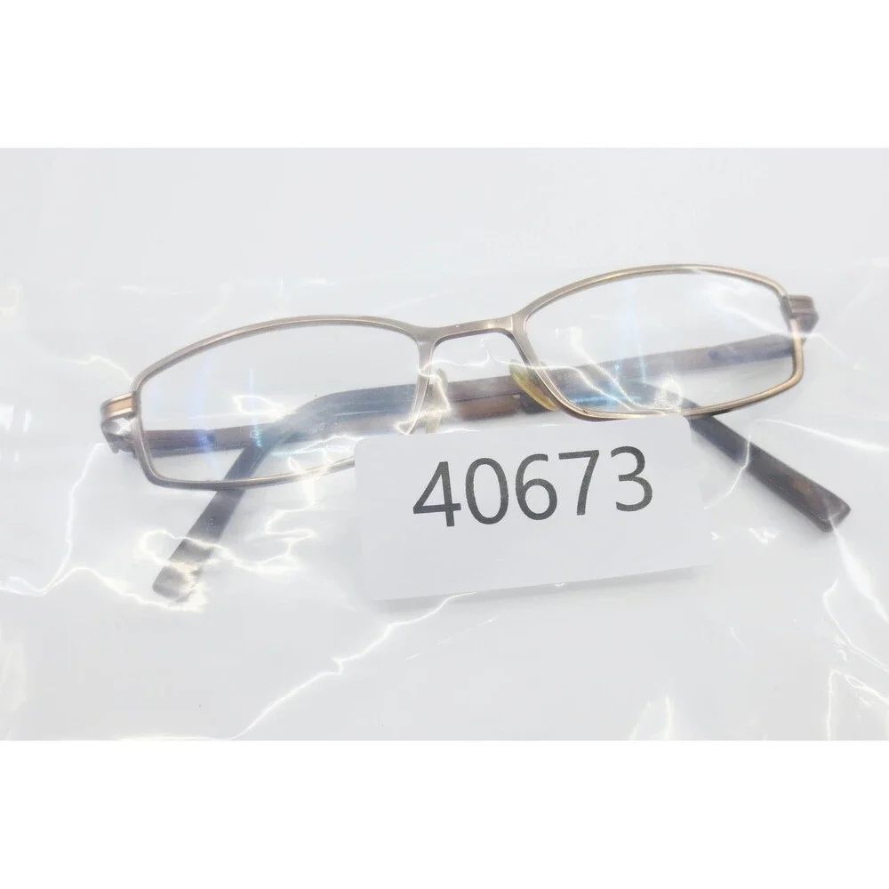 Bongo B Spice BRN Brown Rectangular Metal Eyeglass Frames 48-17-135